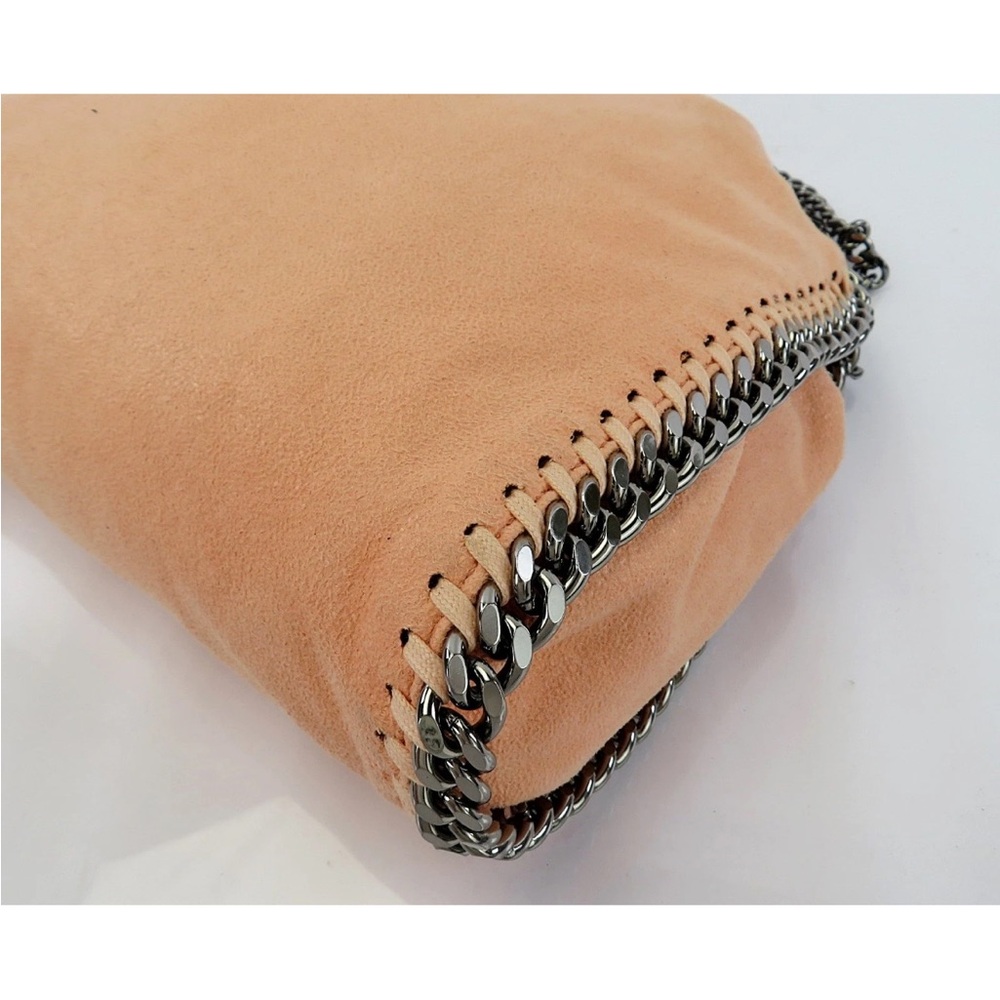 Stella McCartney Peach Shoulder Bag with Chain Trim - Picture 6 of 16